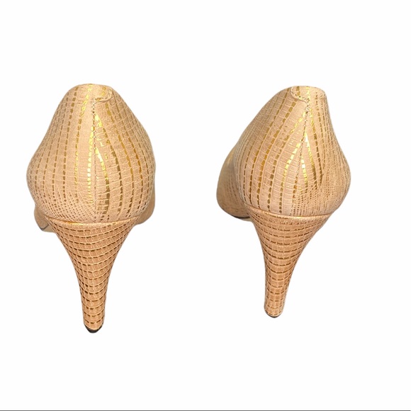 Vince Camuto Women’s Gold Dress Heels Sz 8 - Picture 8 of 11